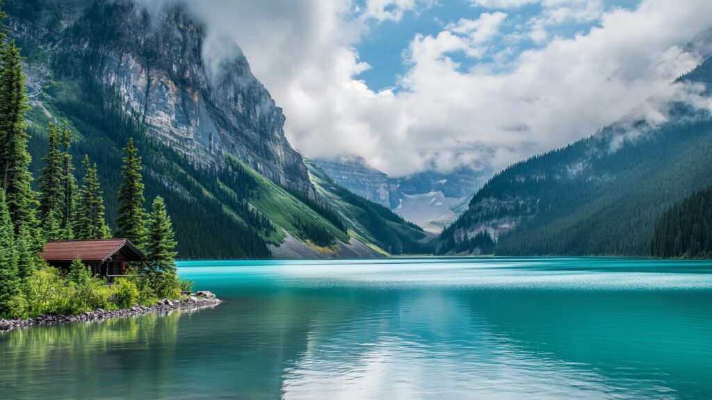 moraine lake in banff alberta